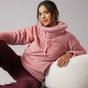 Board Angels Womens Frosted Wellsoft Snuggle Top Rose Pink