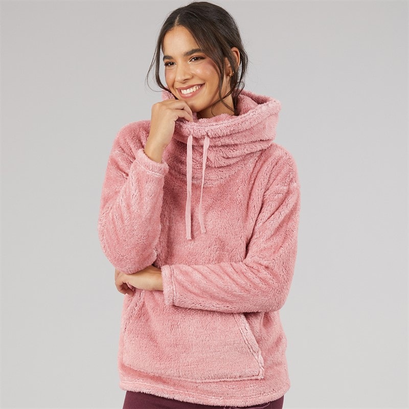 Board Angels Womens Frosted Wellsoft Snuggle Top Rose Pink - Image 2