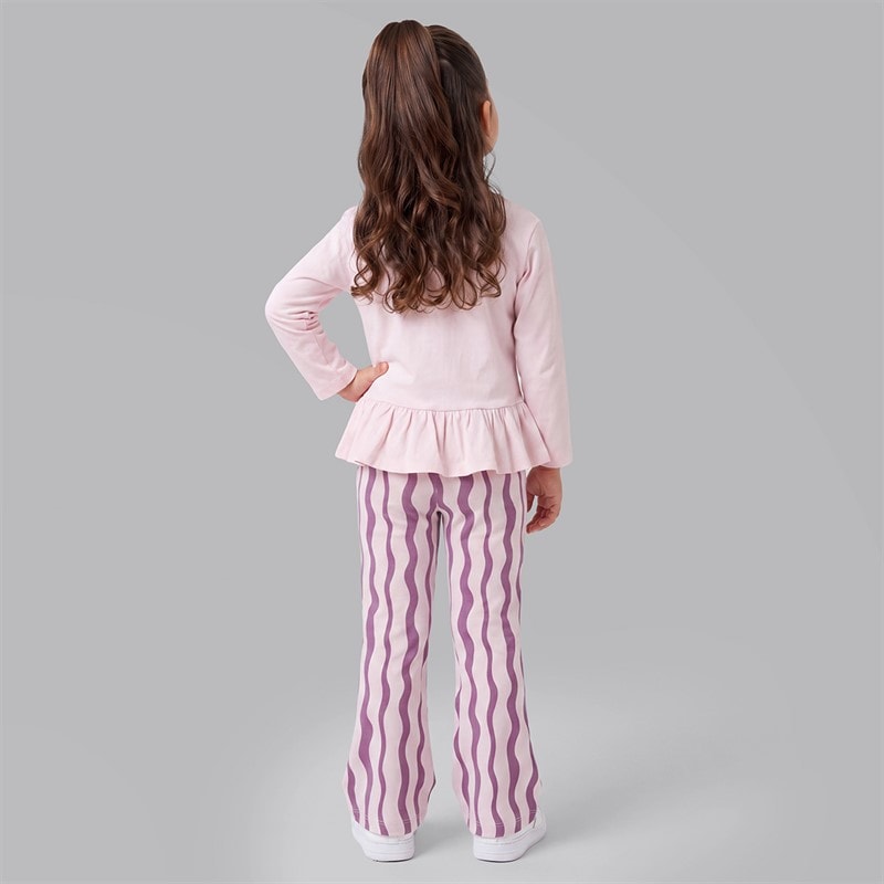 Board Angels Infant Girls X O Long Sleeve Top And Flared Leggings Set Pink - Image 2