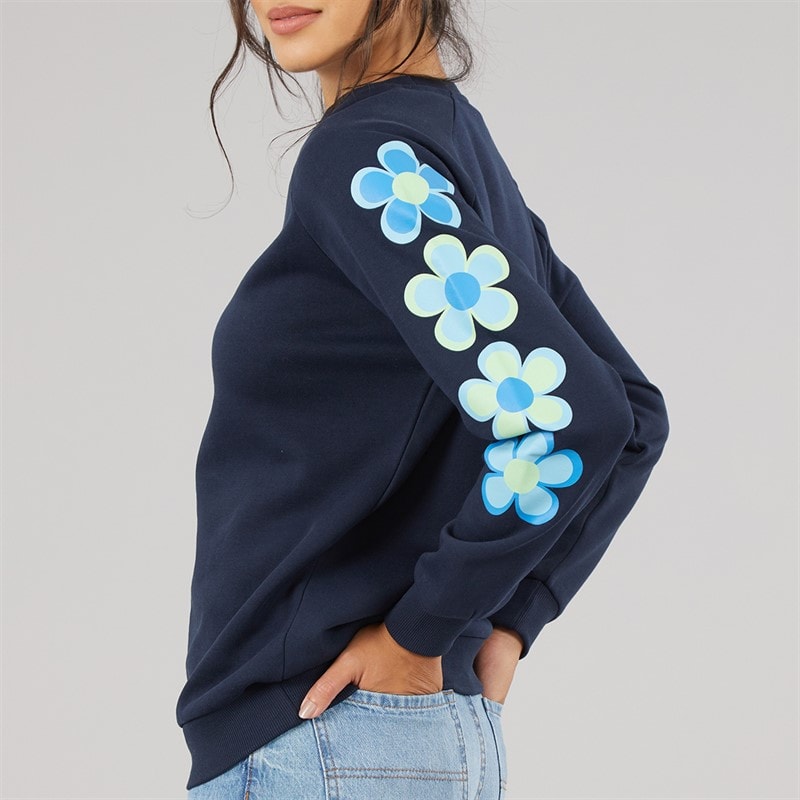 Board Angels Womens Crew Neck Sweatshirt Navy - Image 3