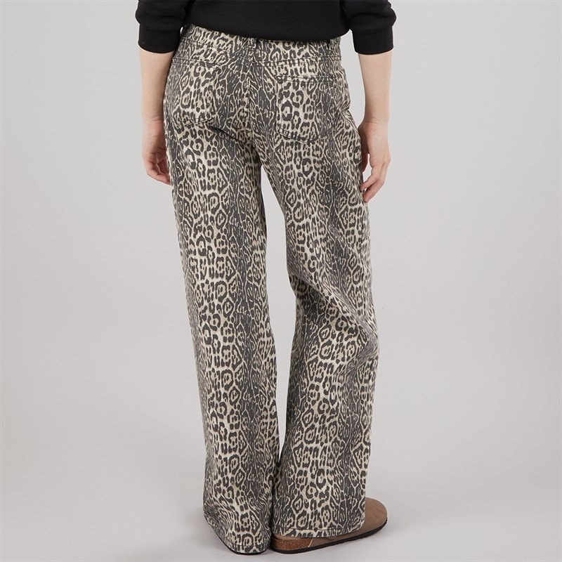 Board Angels Girls Wide Leg Jeans Animal Print - Image 2