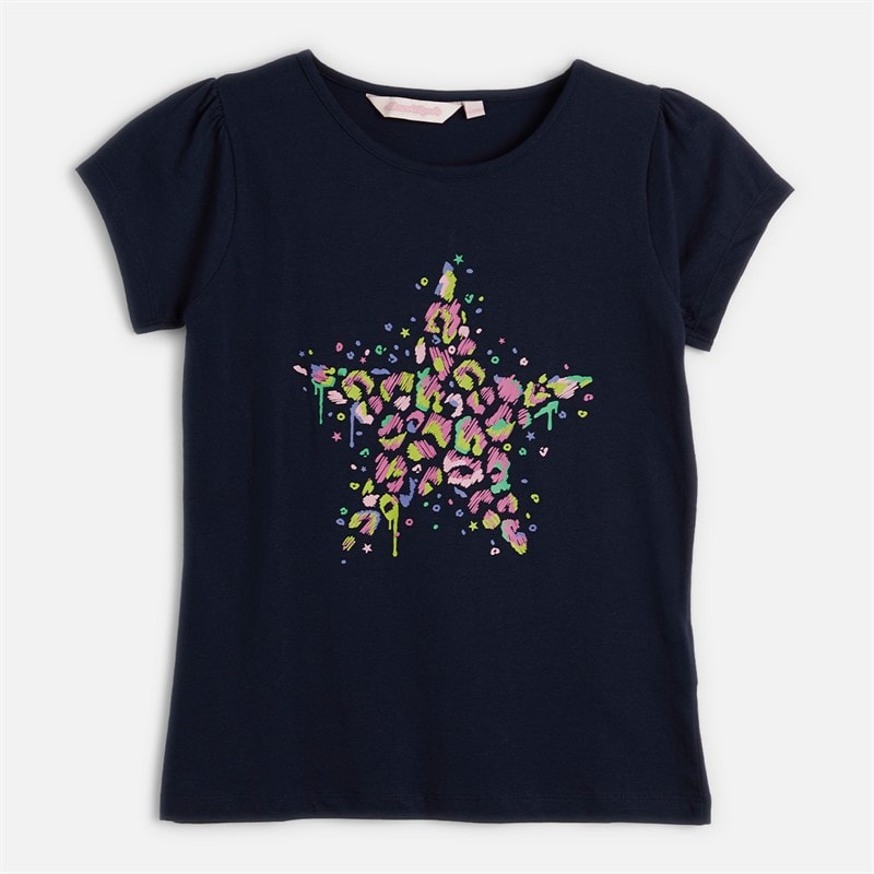 Board Angels Girls Three Pack T-Shirts Plain/Aop/Chest Print - Image 2
