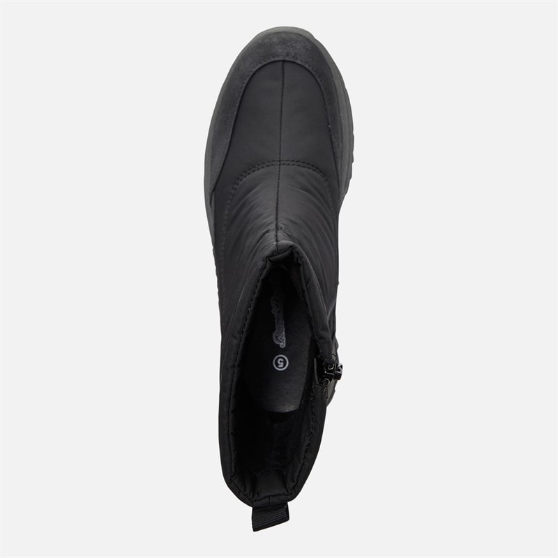 Board Angels Womens Nylon Walking Boots Black - Image 4