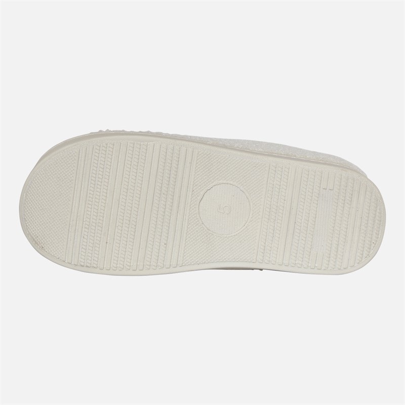 Board Angels Womens Amour Mule Slippers Cream/Red - Image 3