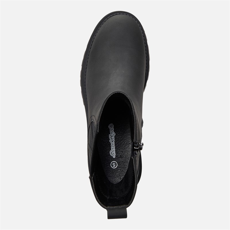 Board Angels Womens Juno Chelsea Boots Black - Image 4