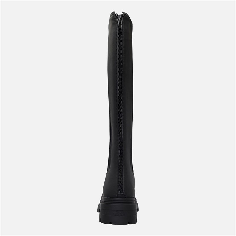 Board Angels Womens Luna Knee High Chelsea Boots Black - Image 3