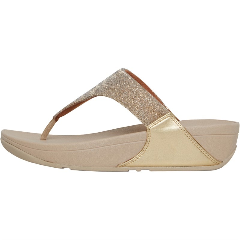 FitFlop Womens Lulu Glitz Sandals Platino - Image 2