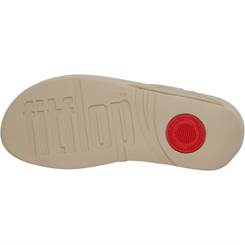 FitFlop Womens Lulu Glitz Sandals Platino - Image 3