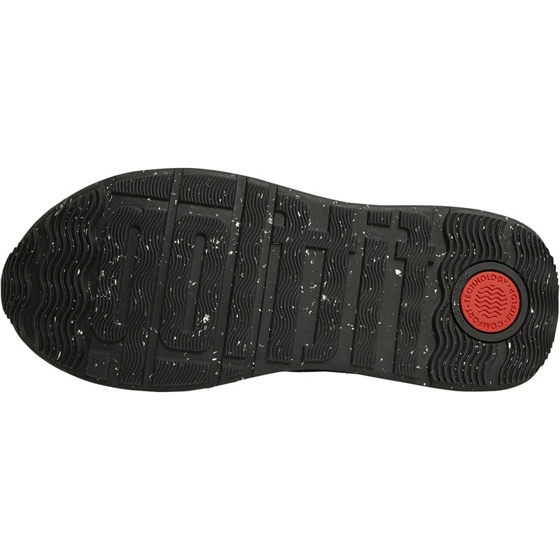 FitFlop Womens F-Mode Flatform Trainers All Black - Image 2