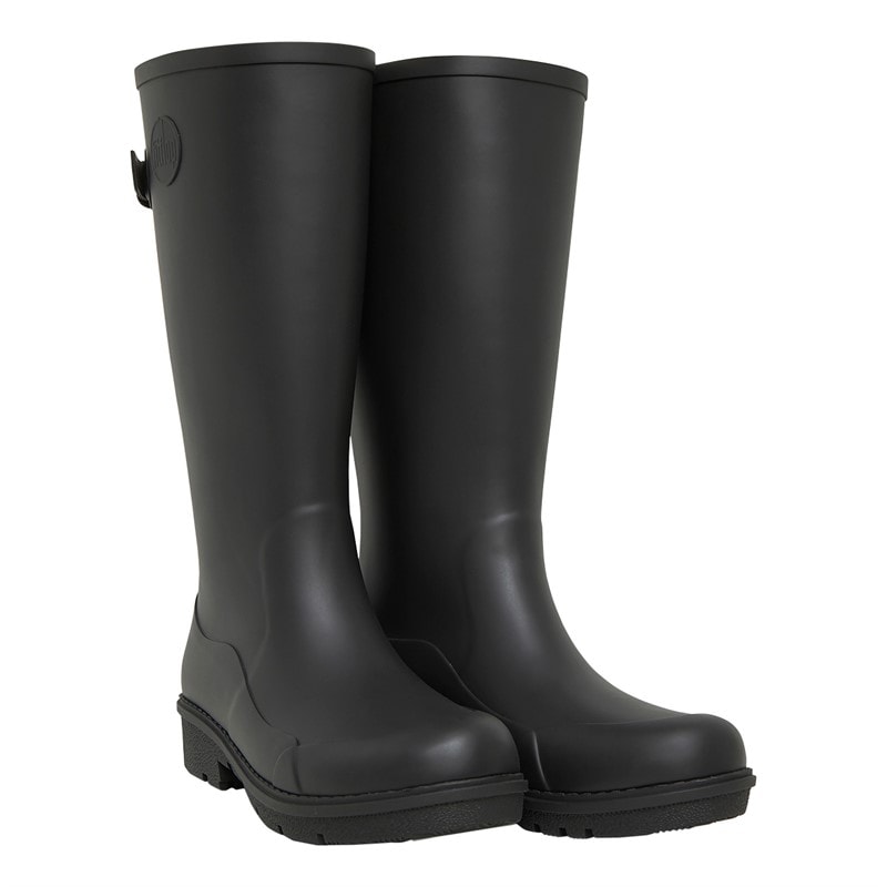 FitFlop Womens Wonderwelly Tall Wellies All Black - Image 1