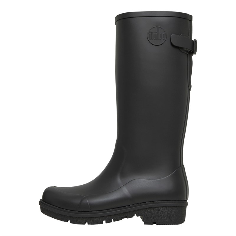 FitFlop Womens Wonderwelly Tall Wellies All Black - Image 2