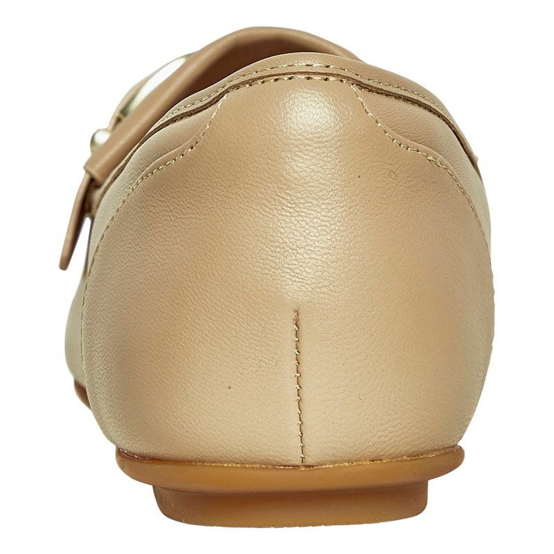 FitFlop Womens Allegro Buckle Loafers Latte Beige - Image 3