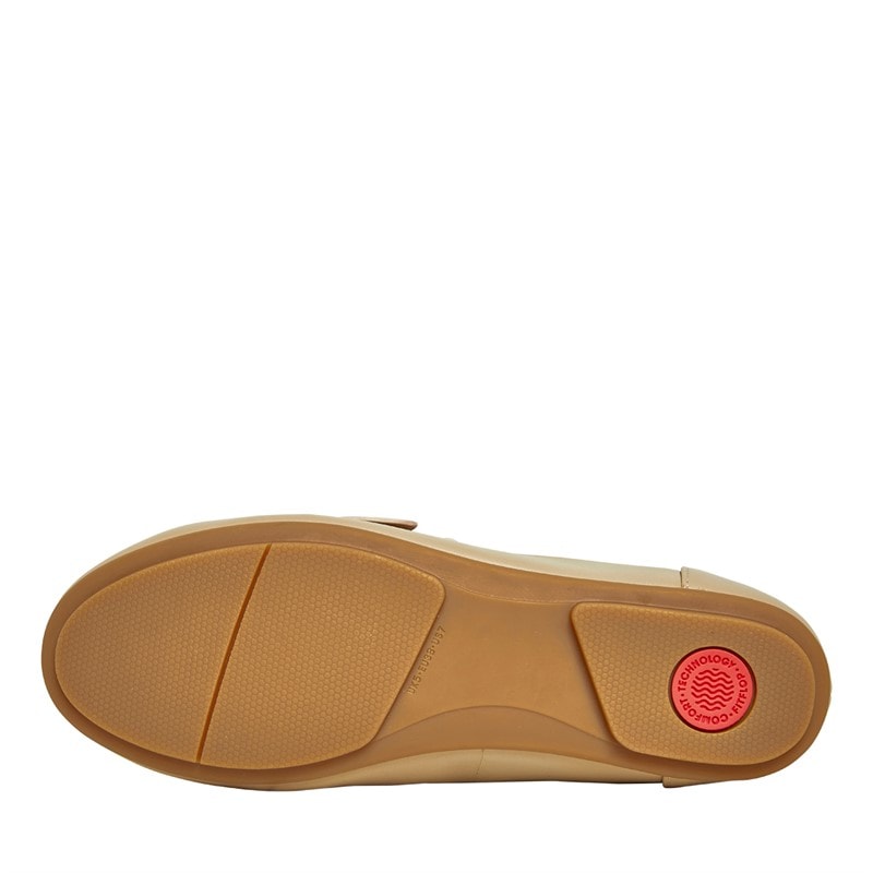 FitFlop Womens Allegro Buckle Loafers Latte Beige - Image 4