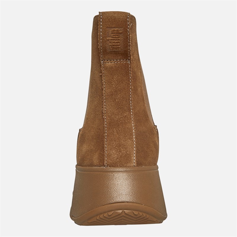 FitFlop Womens F-Mode Suede Flatform Chelsea Boots Minky Grey - Image 3