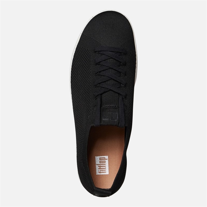 FitFlop Womens Rally E01 Multi-Knit Trainers Black - Image 4