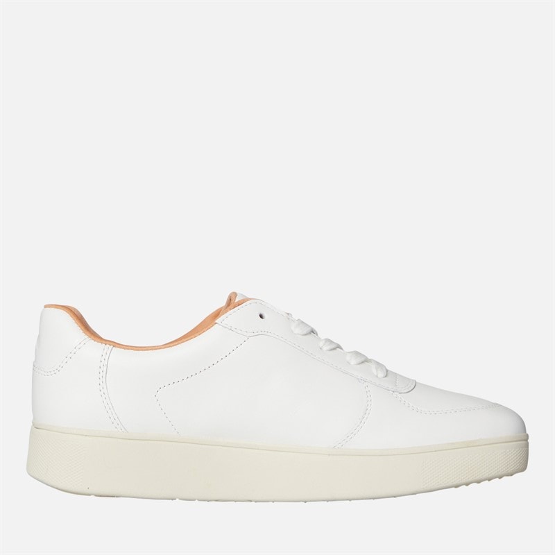 FitFlop Womens Rally Leather Panel Trainers Urban White - Image 5