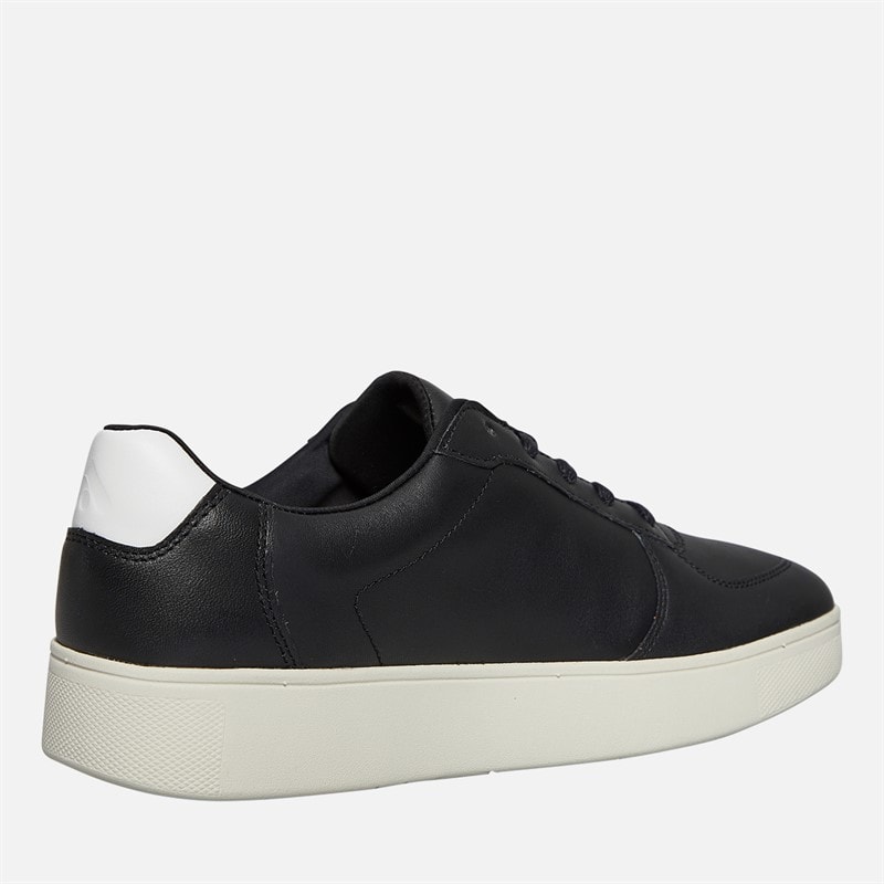 FitFlop Womens Rally Leather Panel Trainers Black - Image 5