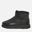 FitFlop Womens Gen-FF Ultra-Mini Double-Faced Shearling Boots All Black