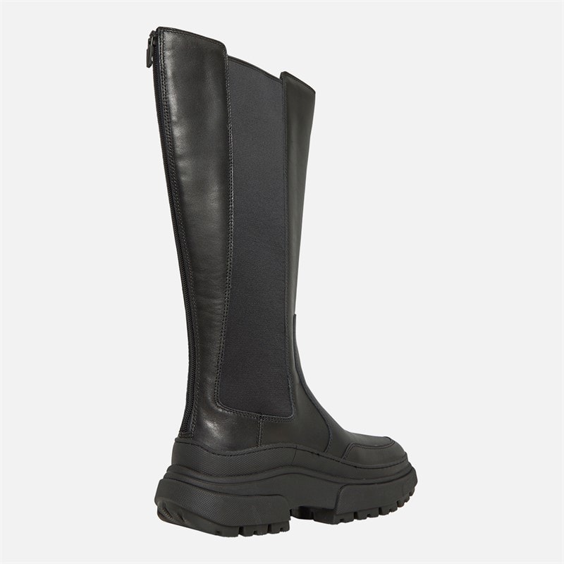 FitFlop Womens Wylder Leather Tall Chelsea Boots Black - Image 4