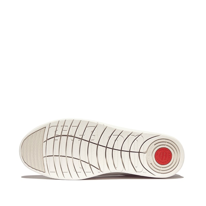 FitFlop Womens Rally Crystal Back Tab Trainers Urban White/Silver - Image 4