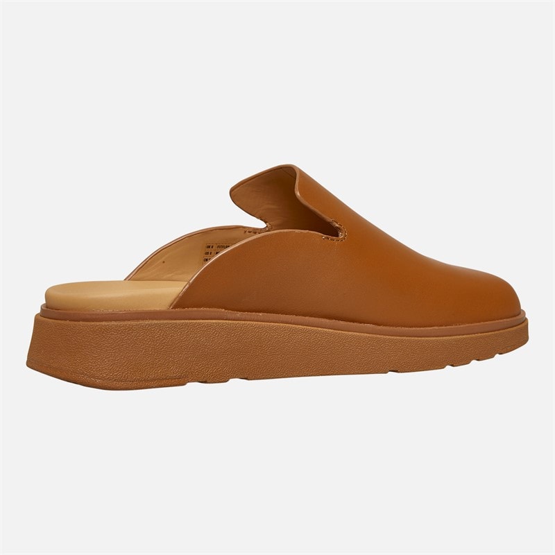 FitFlop Womens Gen-FF Leather Mules Light Tan - Image 5