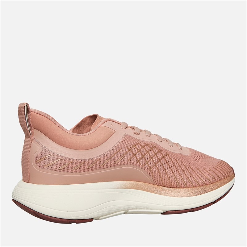 FitFlop Womens FF Runner Metallic-Detail Mesh Running Trainers Dusky Pink - Image 5