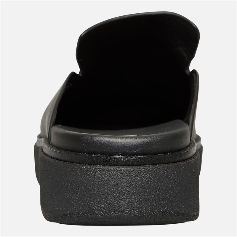 FitFlop Womens Gen-FF Leather Mules All Black - Image 3