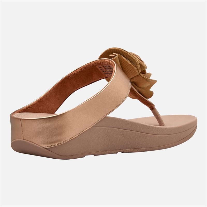 FitFlop Womens Florrie Toe Post Sandals Rose Gold - Image 5