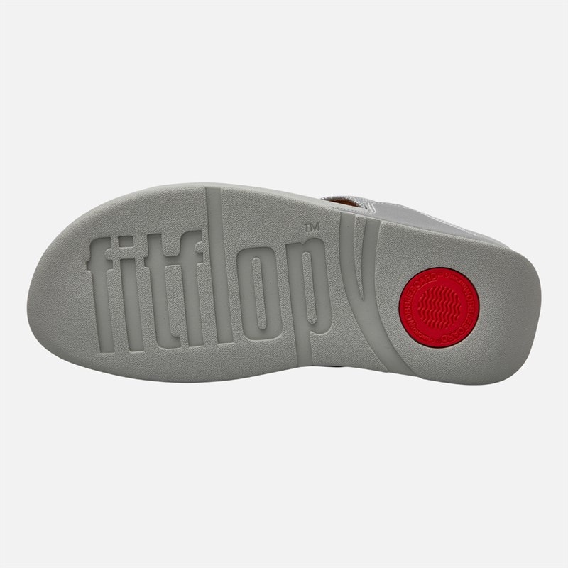 FitFlop Womens Lulu Glitz Toe Post Sandals Silver - Image 2