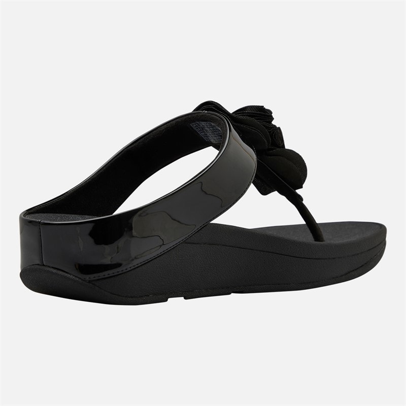 FitFlop Womens Florrie Toe Post Sandals Black - Image 5