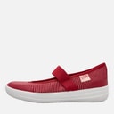 FitFlop Womens Uberknit Mary Jane Shoes Royal Red Mix