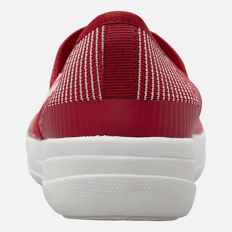 FitFlop Womens Uberknit Mary Jane Shoes Royal Red Mix - Image 3