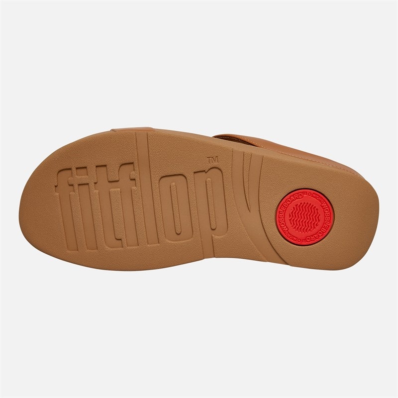 FitFlop Womens Fino Crystal Sliders Light Tan - Image 2
