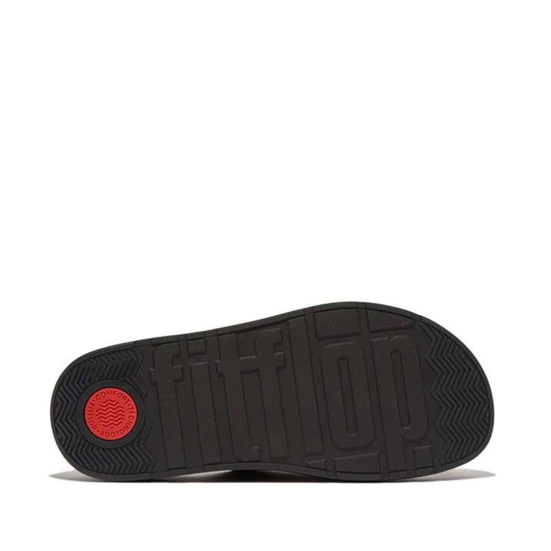 FitFlop Mens Gen FF Buckle Two Bar Sliders Black - Image 2