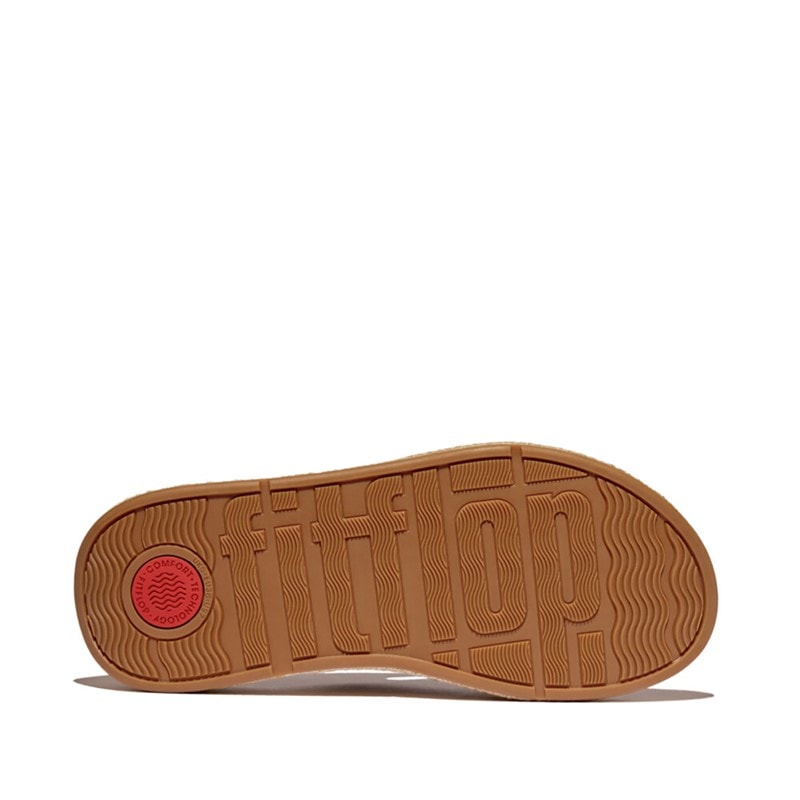 FitFlop Womens F-Mode Flatform Toe Post Sandals Platino - Image 2