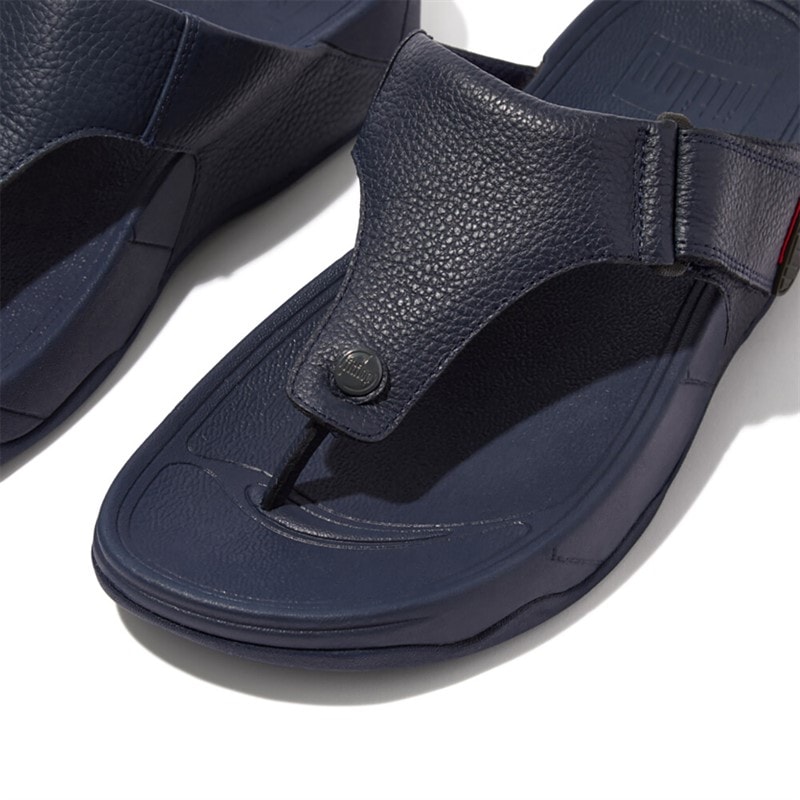 FitFlop Mens Trakk II Toe Post Sandals Navy - Image 3