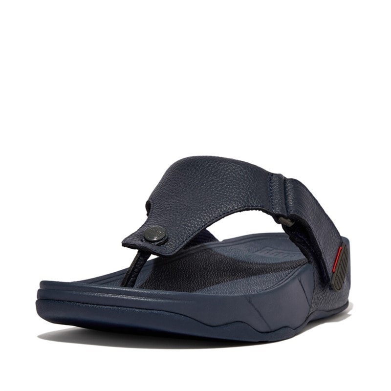 FitFlop Mens Trakk II Toe Post Sandals Navy - Image 5