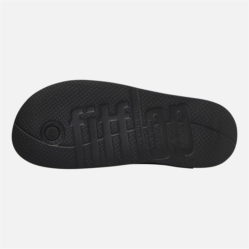 FitFlop Womens Iqushion Adjustable Buckle Sandals All Black - Image 2
