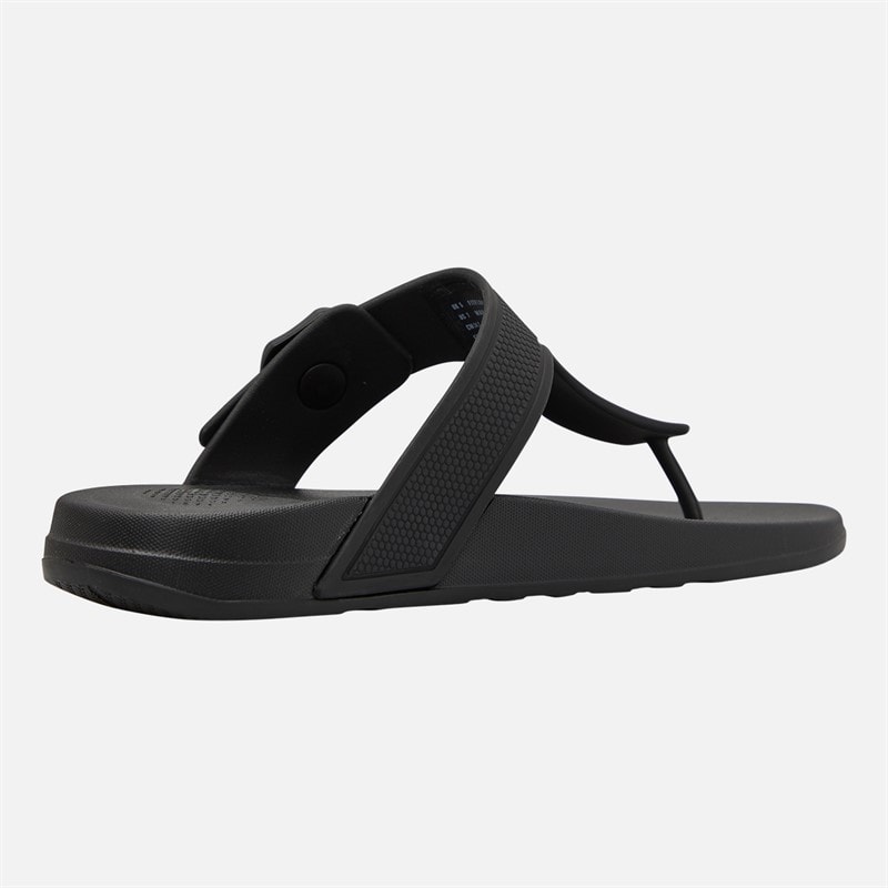 FitFlop Womens Iqushion Adjustable Buckle Sandals All Black - Image 5