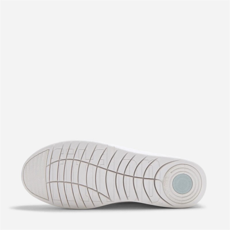 FitFlop Womens Rally Leather High Top Trainers Urban White - Image 5