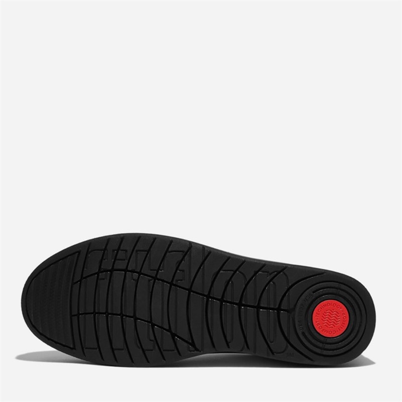 FitFlop Womens Rally Leather Trainers All Black - Image 2