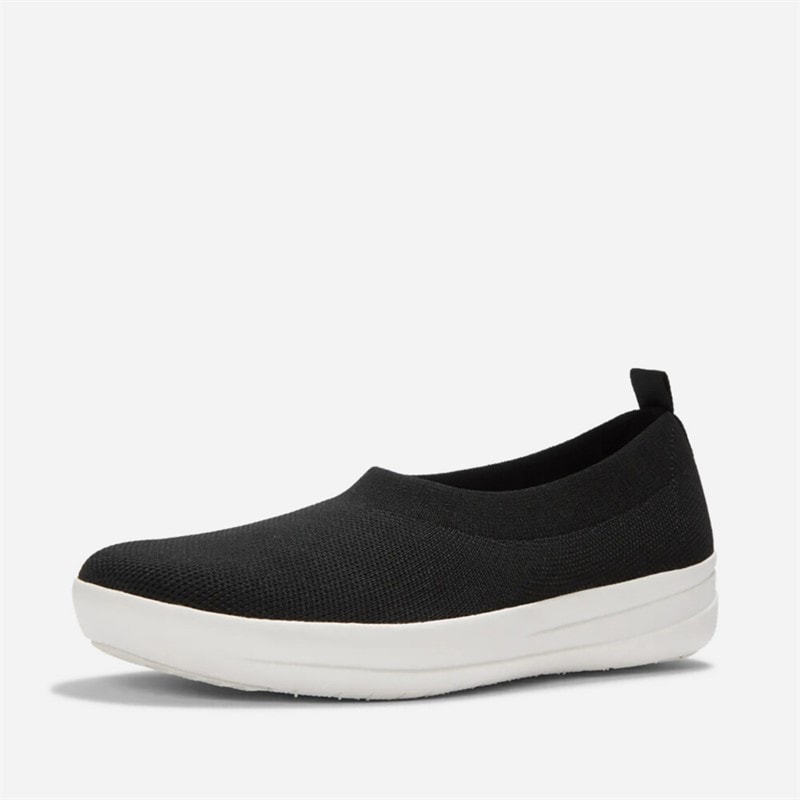 FitFlop Womens Flowform Ballerina Shoes Black