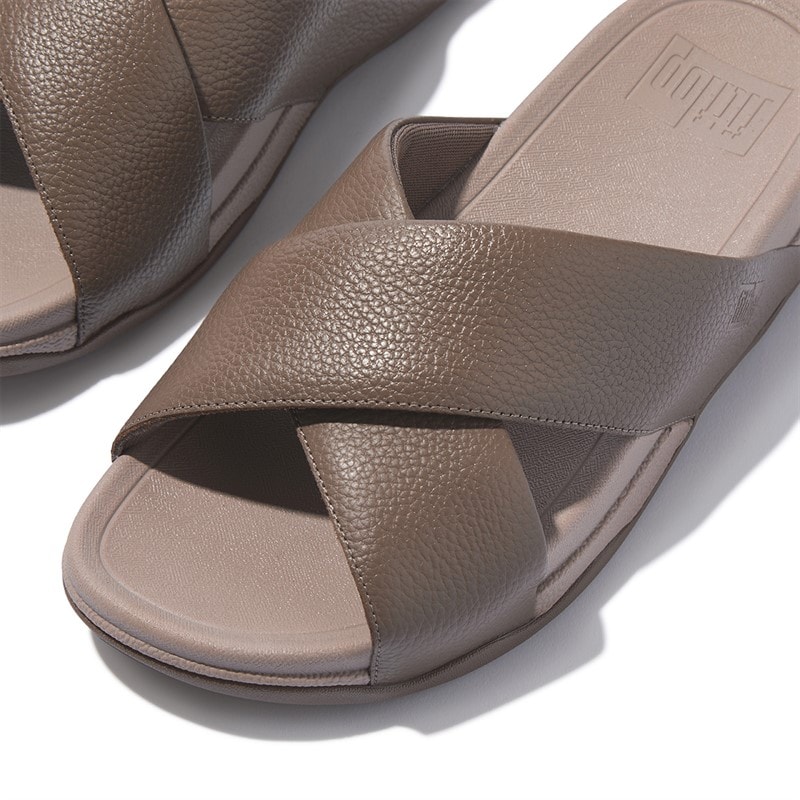 FitFlop Mens Surfer Cross Sliders Java Java - Image 4