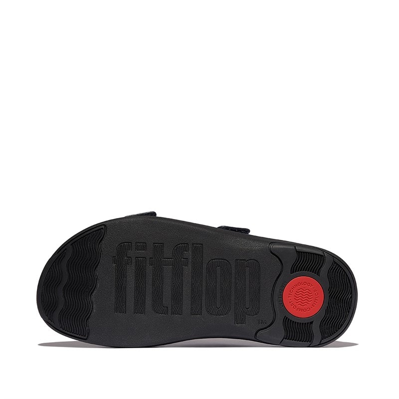 FitFlop Mens F-Mode Go Adjustable Twin Bar Sliders Midnight Navy - Image 5