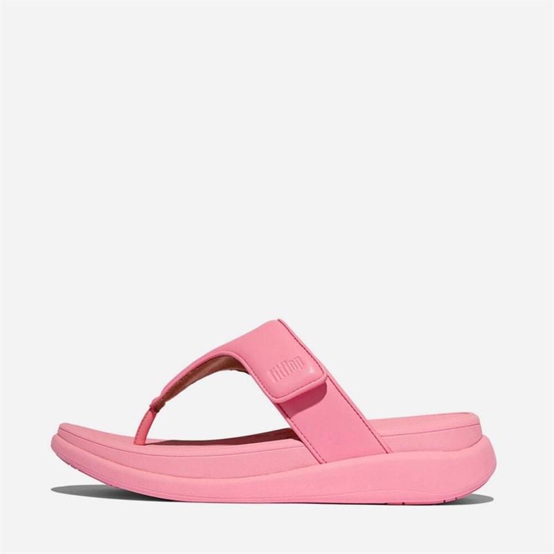 FitFlop Womens F-Mode Go Adjustable Flatform Toe-Post Sandals Pink Perfect