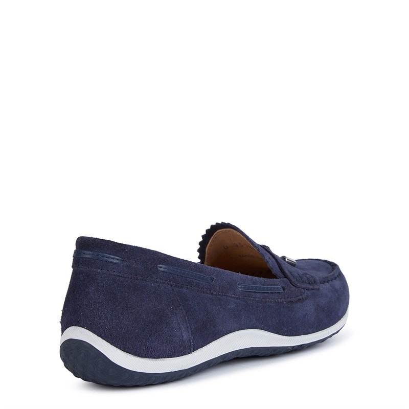 GEOX Womens Vega Moc Tassle Loafers Navy - Image 3
