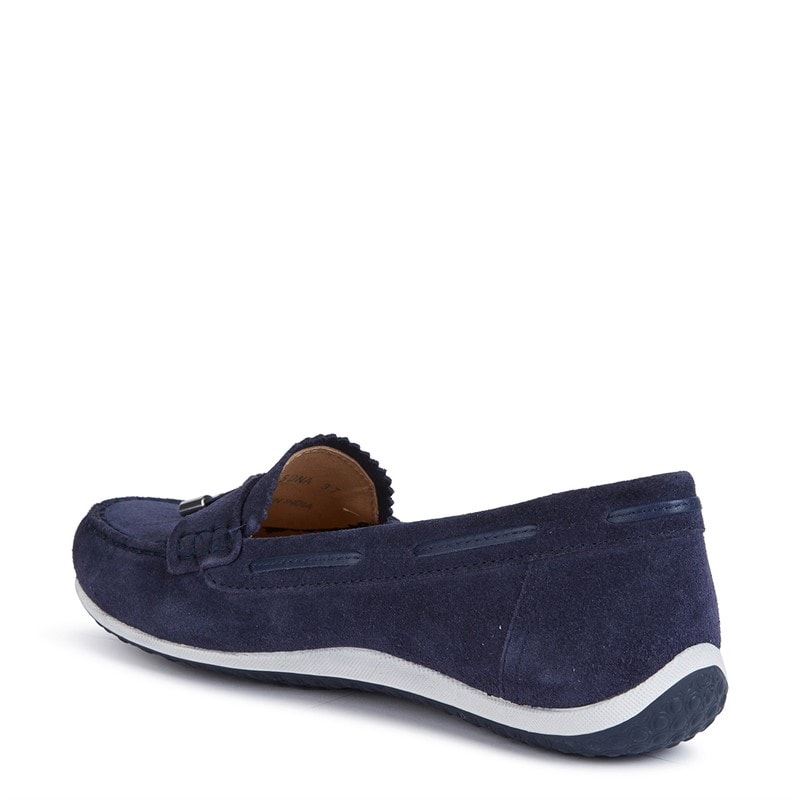 GEOX Womens Vega Moc Tassle Loafers Navy - Image 5