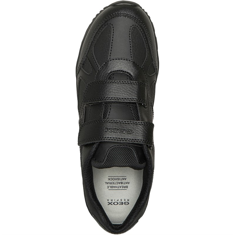 GEOX Junior Boys Pavel Double Strap Trainers Black - Image 4