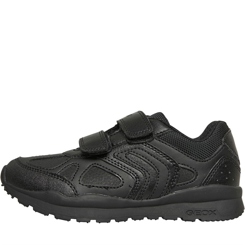 GEOX Boys Pavel Double Strap Trainers Black - Image 1