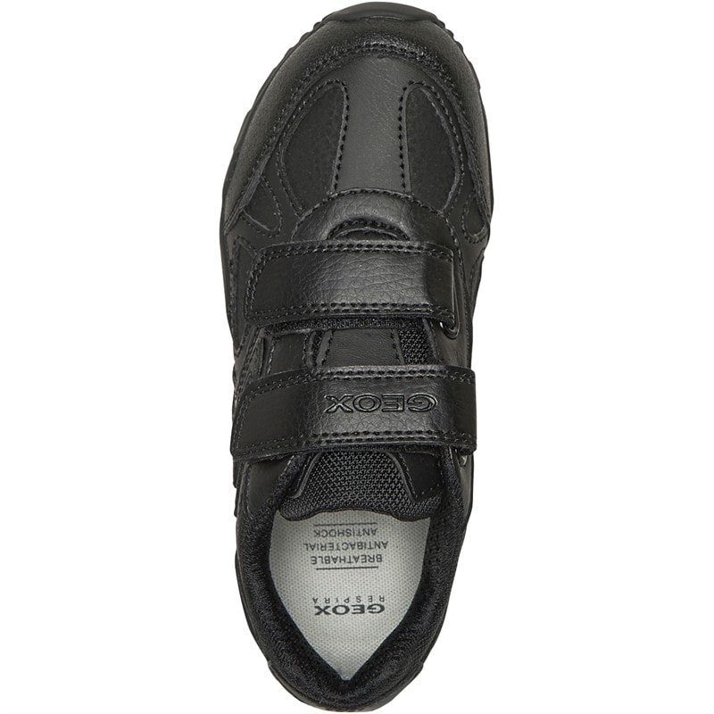 GEOX Boys Pavel Double Strap Trainers Black - Image 4